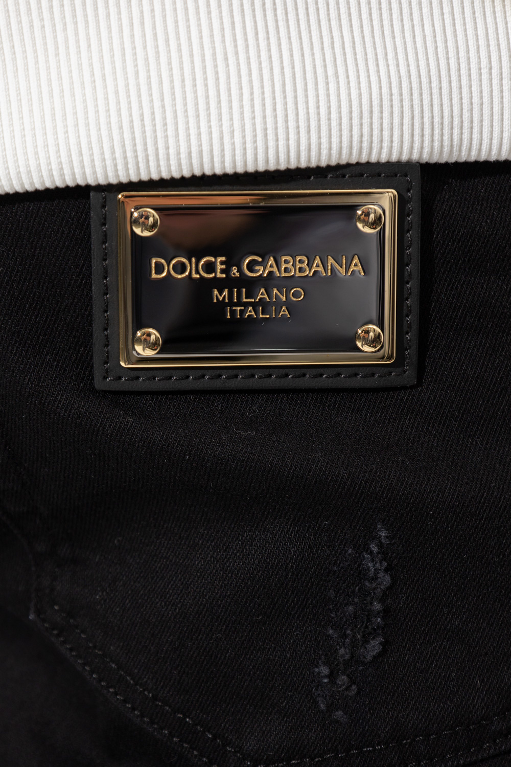 dolce gabbana wool blend cap - Black Slim fit jeans hair Dolce